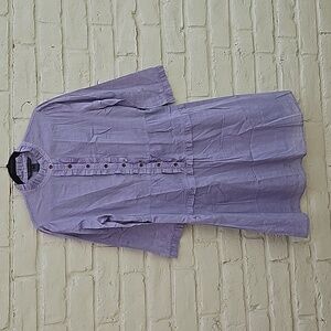 Marc By Marc Jacobs cotton button down dress with ruffles